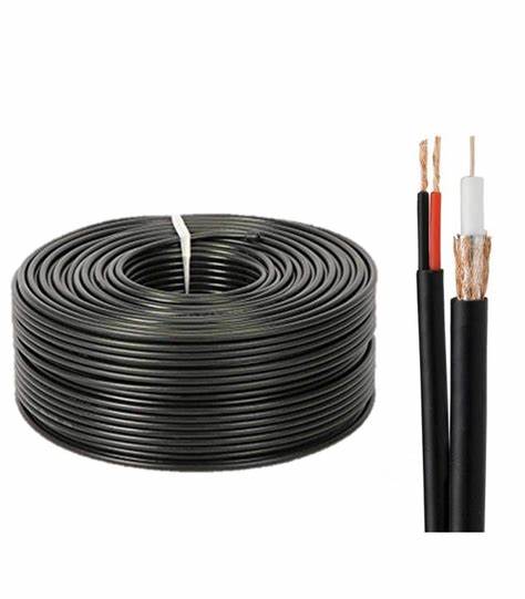 کابل ترکیبی RG59 بغل برق 0.7